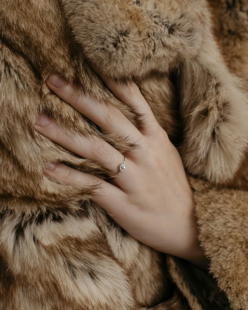 Кольцо с жемчугом и микробриллиантами