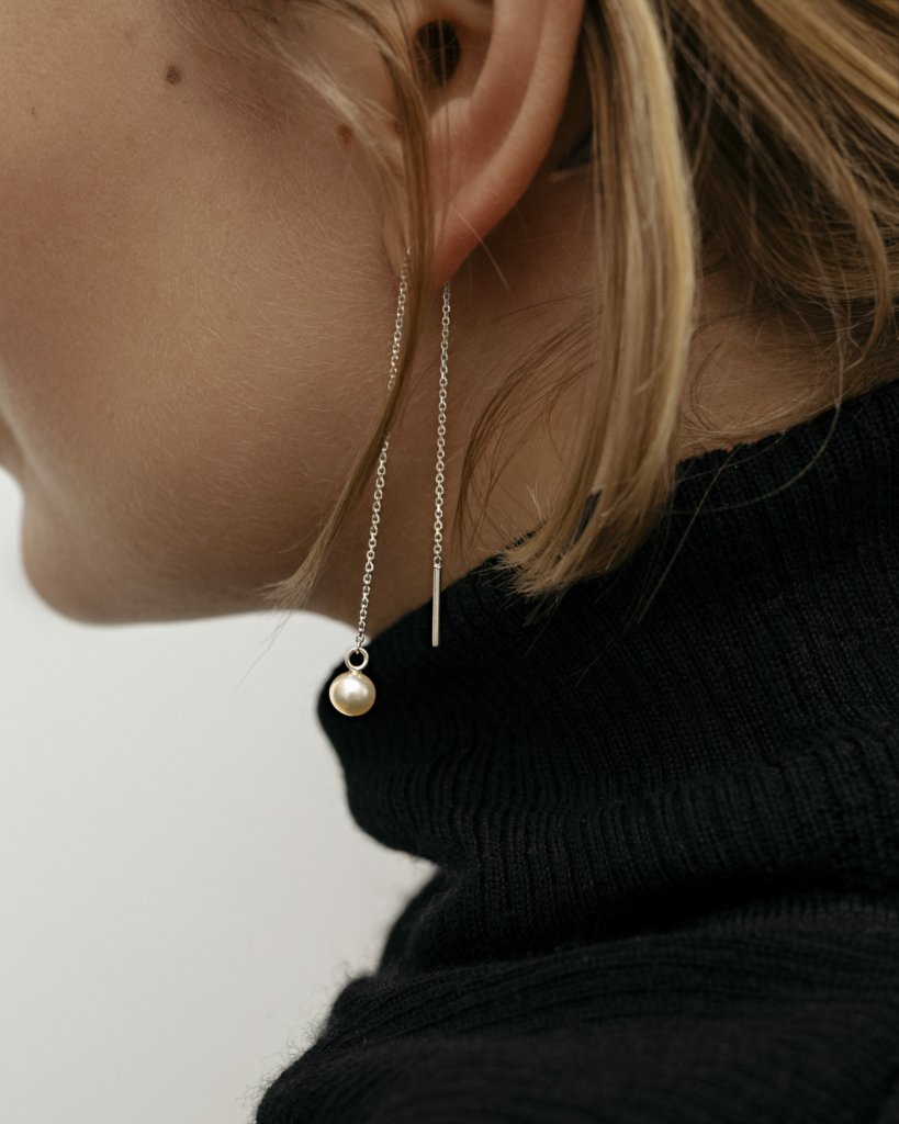 Цепочки протяжки с речным жемчугом