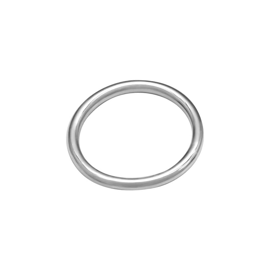 Базовое кольцо из белого золота