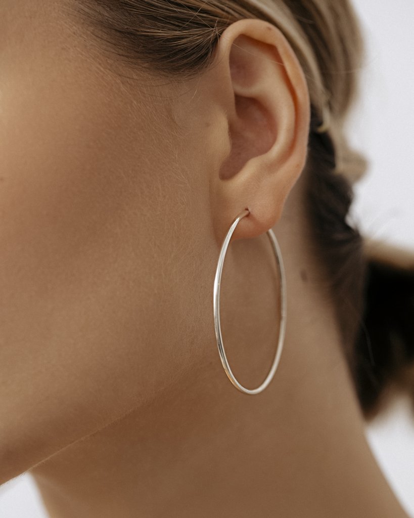 Серьги-обручи 5 см