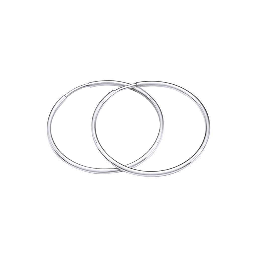 Серьги-обручи 5 см