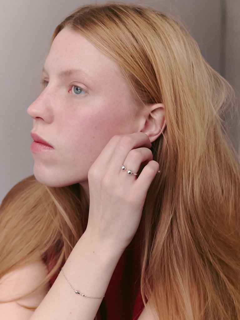 Кольцо с шариками M+M