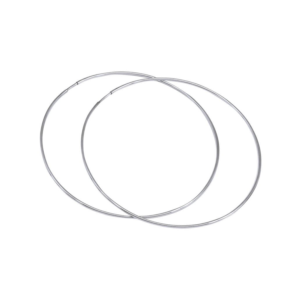 Серьги-обручи 7 см