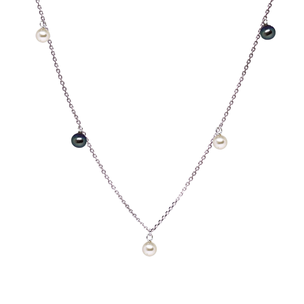 Ожерелье с 5 речными жемчужинами