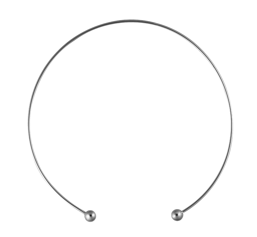 Открытый чокер с шариками M