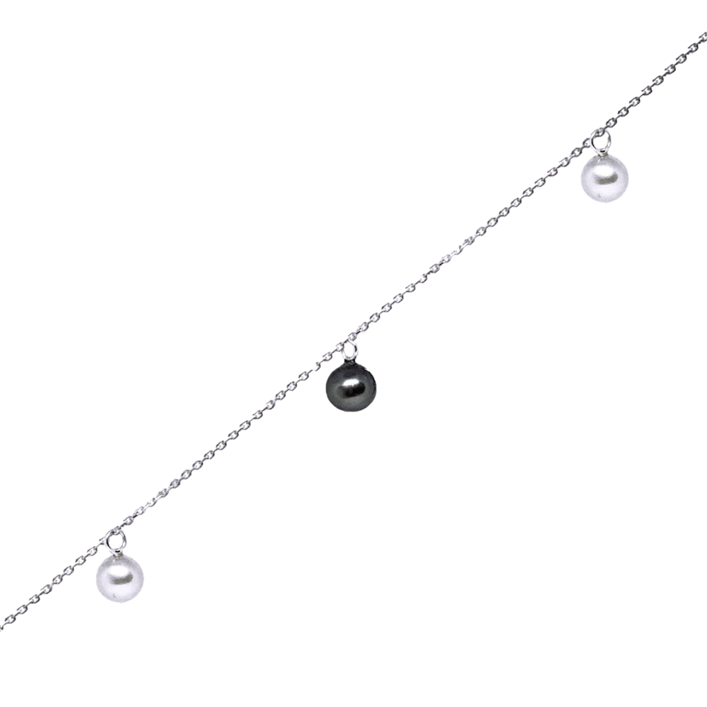 Ожерелье с 5 речными жемчужинами