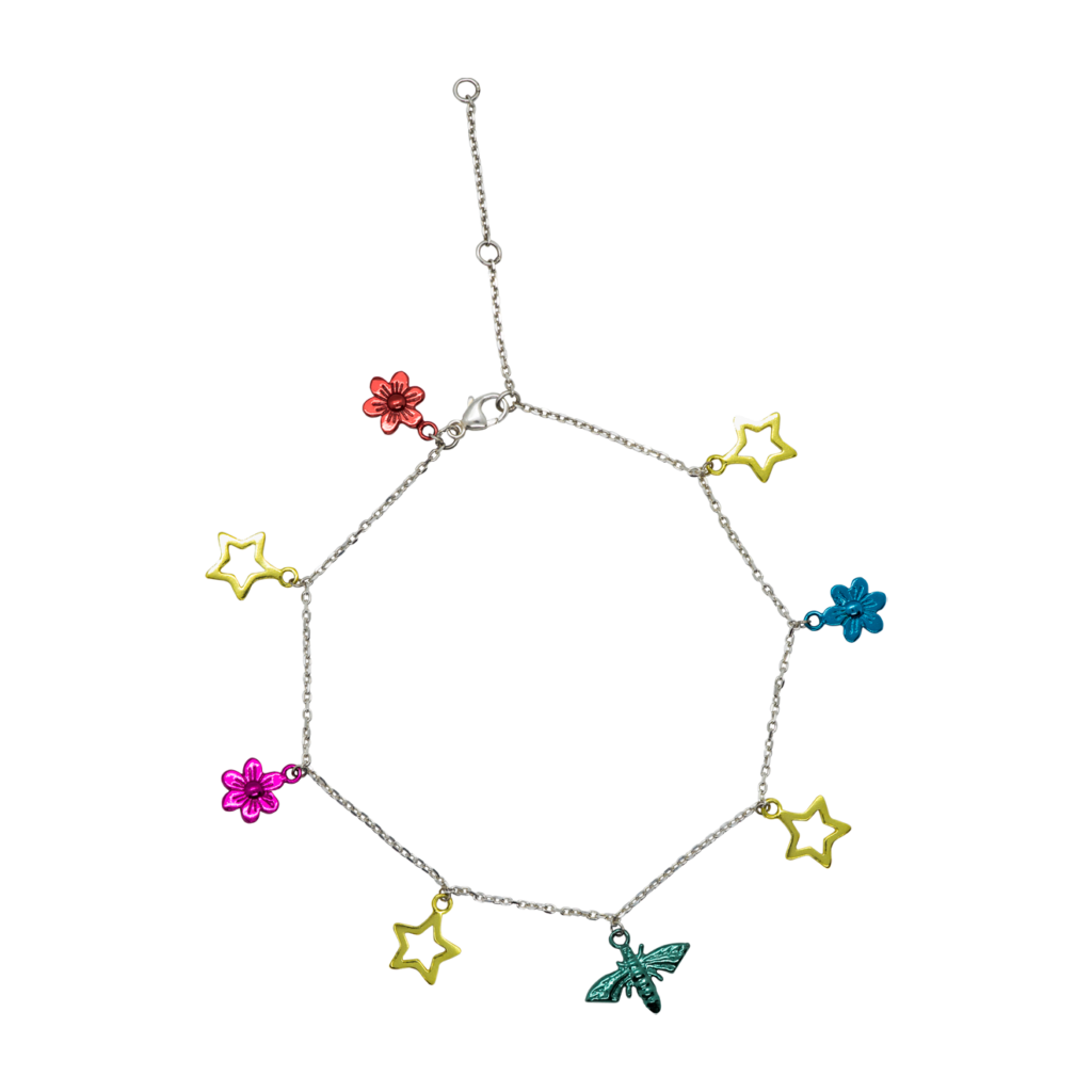 Анклет с цветными фигурками