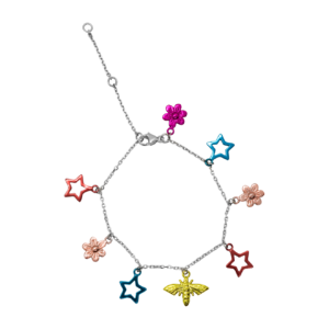 Браслет с цветными фигурками