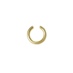 Объемный маленький позолоченный кафф