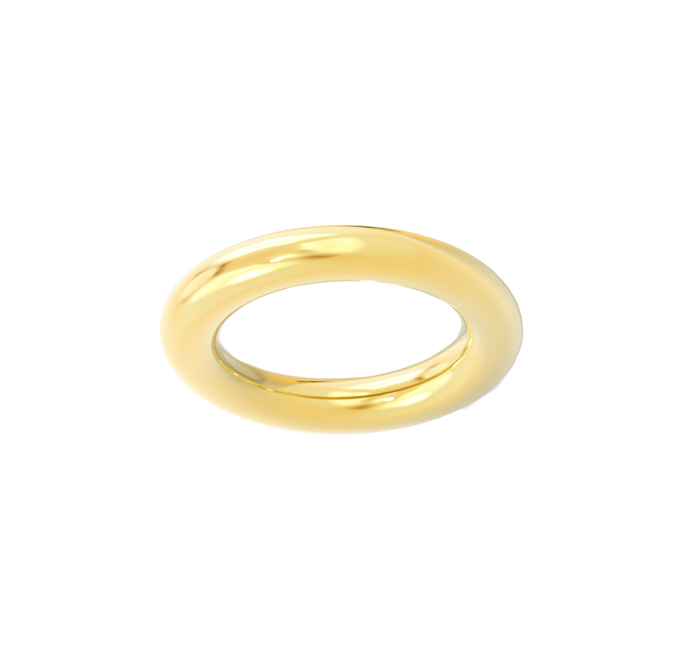 Толстое кольцо золотое