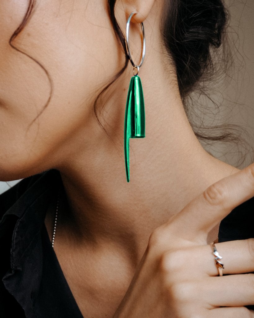 Подвеска колпачок зеленая