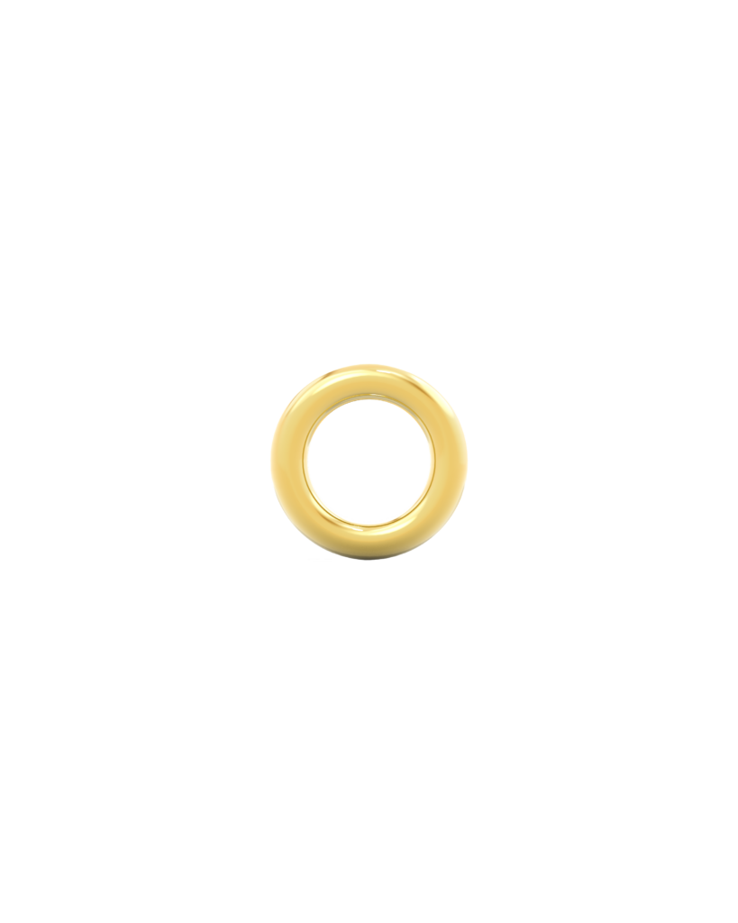 Кольцо золотой Бублик