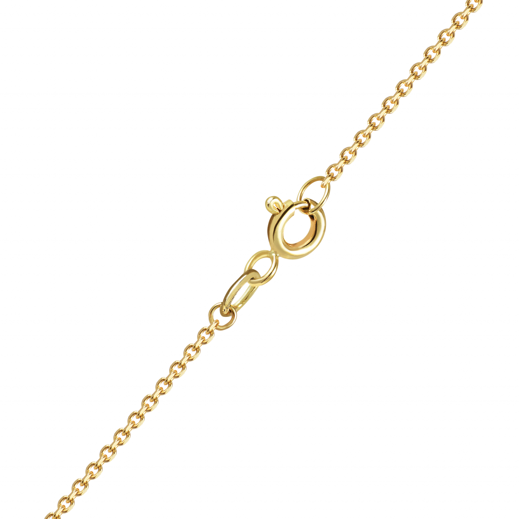 Бриллиантовое ожерелье из желтого золота