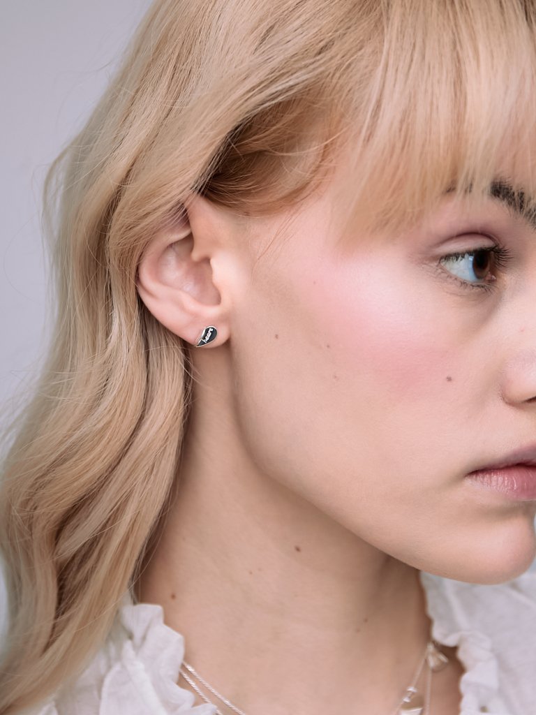 Пусеты Открытое Сердце