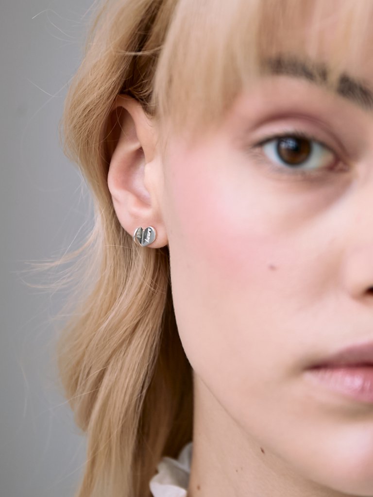 Пусеты Открытое Сердце