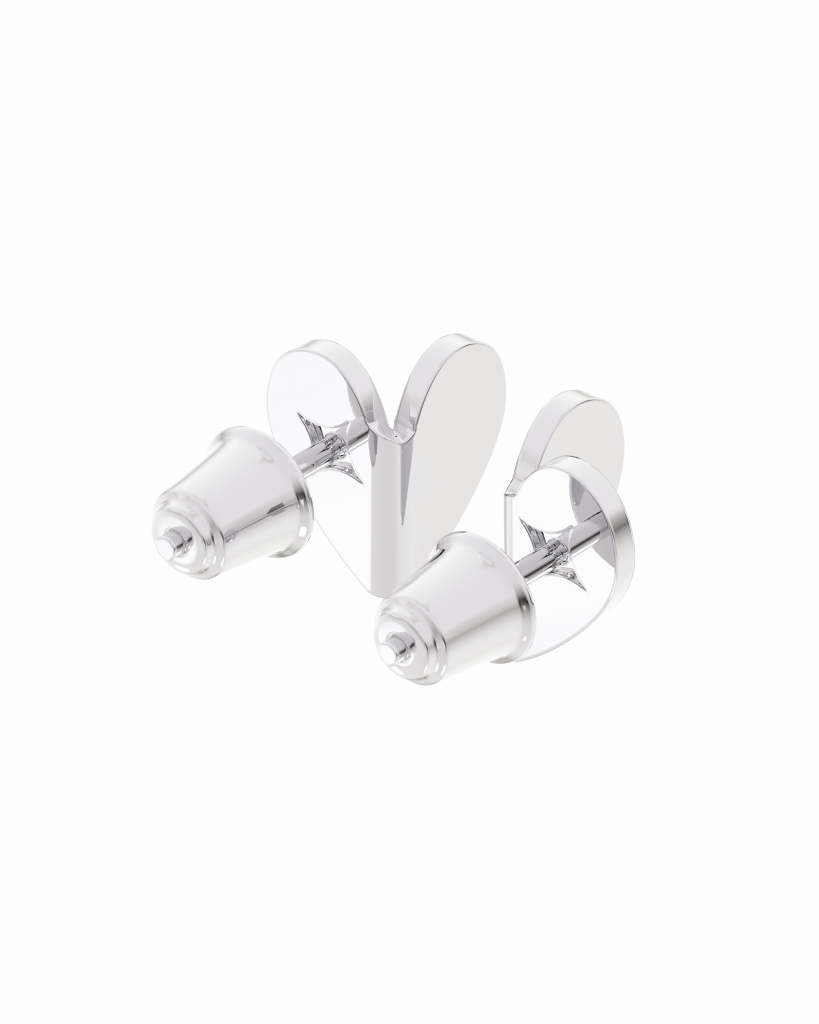 Пусеты Открытое Сердце