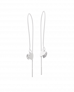 Серьги-протяжки Открытое Сердце